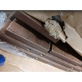 vidaXL Hoge kast 69,5x31x115 cm bewerkt hout bruin eikenkleur