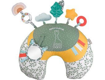 Sophie la girafe Cosy Play Cushion, activity entertainment soft comforter