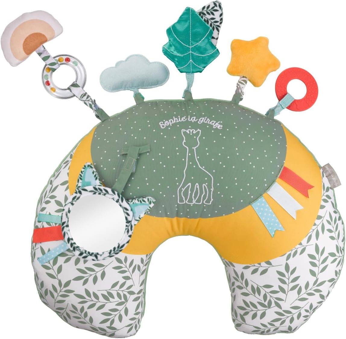 Sophie la girafe Cosy Play Cushion, activity entertainment soft comforter