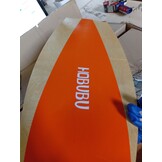 Balansbord met kurkroller voor kernkrachttraining, houten balansbord voor gymnastiek en coördinatietraining, fitness, yoga, geschikt voor volwassenen en jongeren, oranje