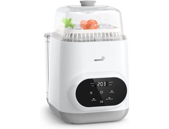 Grownsy EaseClean Premium Automatische Flessenwasser, Reinigen, Steriliseren en Drogen in één Apparaat, voor Babyflessen, Borstkolfonderdelen en Accessoires