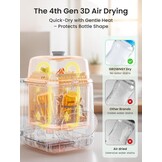 Grownsy EaseClean Premium Automatische Flessenwasser, Reinigen, Steriliseren en Drogen in één Apparaat, voor Babyflessen, Borstkolfonderdelen en Accessoires