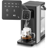 Warmwaterdispenser, 2600 W warm water in seconden, 4 temperatuurniveaus, 4 waterhoeveelheden, 2,5 l tank, compact en energiezuinig, digitaal touchscreen, hittebescherming, kinderbeveiliging, voor