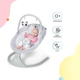 Kinderkraft LULI Elektrische babywippenstoel Grijs