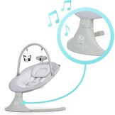 Kinderkraft LULI Elektrische babywippenstoel Grijs