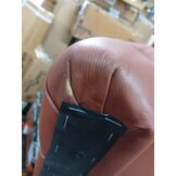 vidaXL Fauteuil echt geitenleer bruin