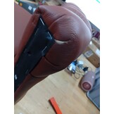 vidaXL Fauteuil echt geitenleer bruin