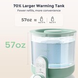 Momcozy Flessenmaker baby met dubbel licht, snelle flessenwarmer voor melkbereiding, 1,69 liter groot volume, melkbereider met 6 temperatuurniveaus, basisuitrusting voor borstvoeding