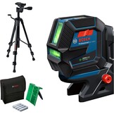 Bosch Professional Combilaser GCL 2-50 G (groene laser, houder RM 10, statief BT 150, zichtbaar werkbereik: max. 15 m, 4x AA-batterij, in kartonnen doos)