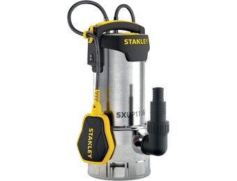 Stanley SXUP1100XDE dompelpomp voor vuil water (1100 W, debiet max. 16.500 l/u, opvoerhoogte max. 10,5 m),Meerkleurig