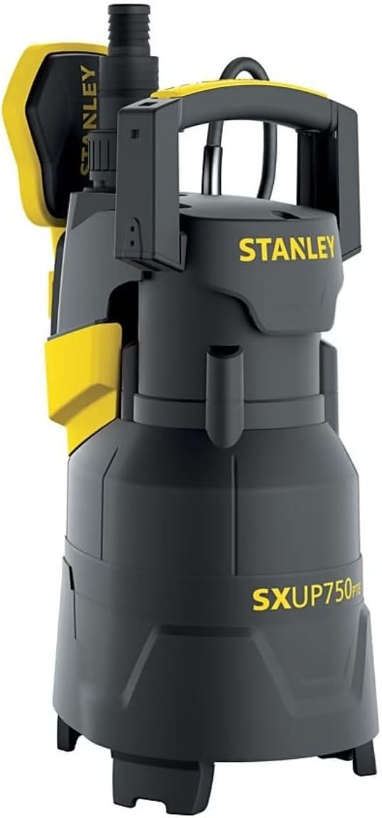 Stanley SXUP1100XDE dompelpomp voor vuil water (1100 W, debiet max. 16.500 l/u, opvoerhoogte max. 10,5 m),Meerkleurig