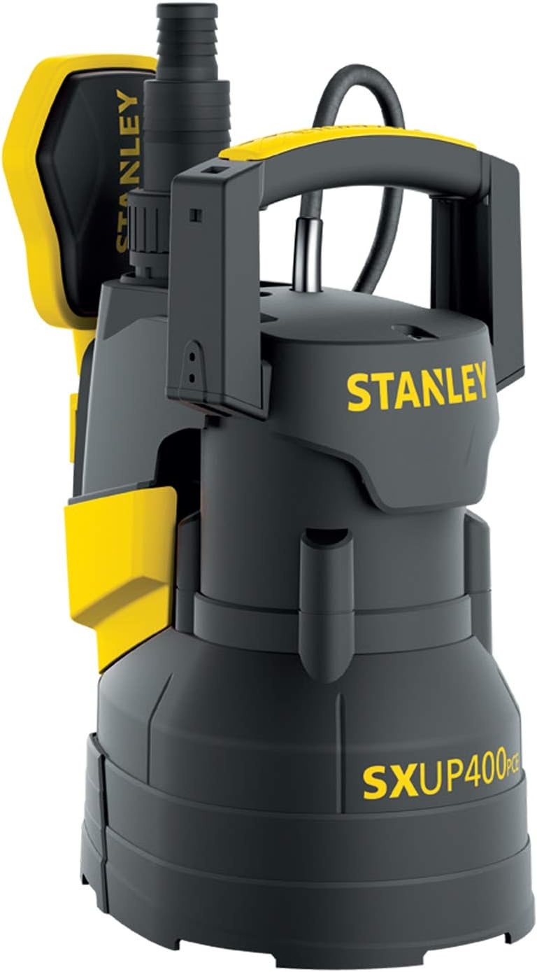 Stanley SXUP1100XDE dompelpomp voor vuil water (1100 W, debiet max. 16.500 l/u, opvoerhoogte max. 10,5 m),Meerkleurig
