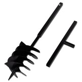 Grondboor met handvat en schroefkop 200 mm (zwart)