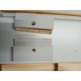 vidaXL Ladekast met bureau MOSS verrijdbaar massief grenenhout wit