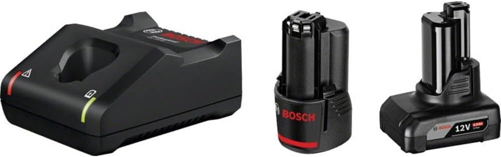 Bosch Professional 12V System accuset (2x 2,0 Ah accu + oplader GAL 12V-40 C132, in kartonnen doos)