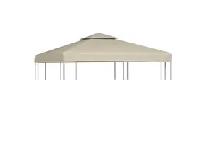 vidaXL Tentdoek Prieel 3x3m Beige - 41% Korting