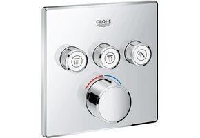Inbouw Douchemengkraan GROHE SmartControl Hoekig Chroom 3 Uitgangen - 30% Korting