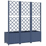 Plantenbak met latwerk 120x40x136 cm Donkergrijs - 34% Korting