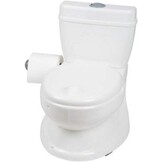BABYGO Potty 9007 Potty voor kleine kinderen, realistisch kindertoilet met spoelgeluid, ideaal als eerste toilet voor je peuter (1 stuk)