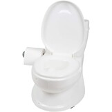 BABYGO Potty 9007 Potty voor kleine kinderen, realistisch kindertoilet met spoelgeluid, ideaal als eerste toilet voor je peuter (1 stuk)