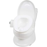BABYGO Potty 9007 Potty voor kleine kinderen, realistisch kindertoilet met spoelgeluid, ideaal als eerste toilet voor je peuter (1 stuk)