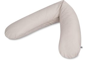 Voedingskussen 180cm Taupe Vlokkenvulling Katoen | 36% Korting