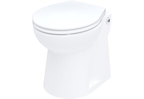 Compact Toilet met Pomp & Vermaler - Wit Porselein - 35% Korting