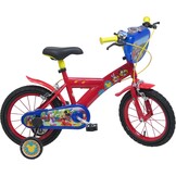 albri 14 inch, kinderfiets Mickey Mouse, rood