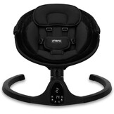 MOMI KENANI Onyx schommelbank voor kinderen tot 9 kg, met led-display, afstandsbediening en Bluetooth voor verbinding met smartphone, stroomvoorziening via batterijen en/of netvoeding