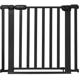 Kinderkraft LOCK&GO Deurveiligheidshek van 75 tot 103 cm, Traphek, opent tot 90 graden, Zonder boren, dubbele beveiliging, zwart