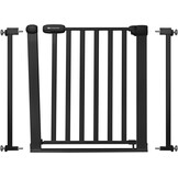 Kinderkraft LOCK&GO Deurveiligheidshek van 75 tot 103 cm, Traphek, opent tot 90 graden, Zonder boren, dubbele beveiliging, zwart