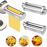 Kenwood-pastamachine voor KVC/KVL keukenmachines, 3-in-1 pastamachine, roestvrij staal, pastamopzet voor Kenwood, spaghettisnijder en fettuccinesnijder
