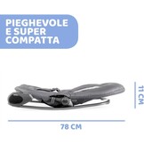 Chicco - Wipstoel Hooplà - 0 tot 18 kg - Verstelbaar naar Kinderstoel - Kantelbare Rugleuning - Inclusief Speelboog - 4 Wielen - Moon Grey