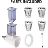 Assiduous Groentesnijder en Rasp voor KitchenAid Mixers - Roestvrij Staal