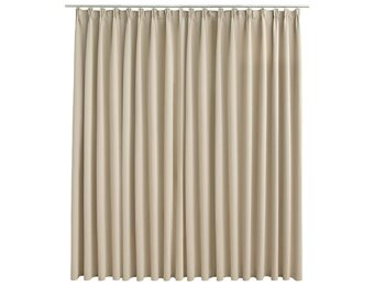 VidaXL Verduisterend Gordijn 290x245 cm Beige - 33% Korting