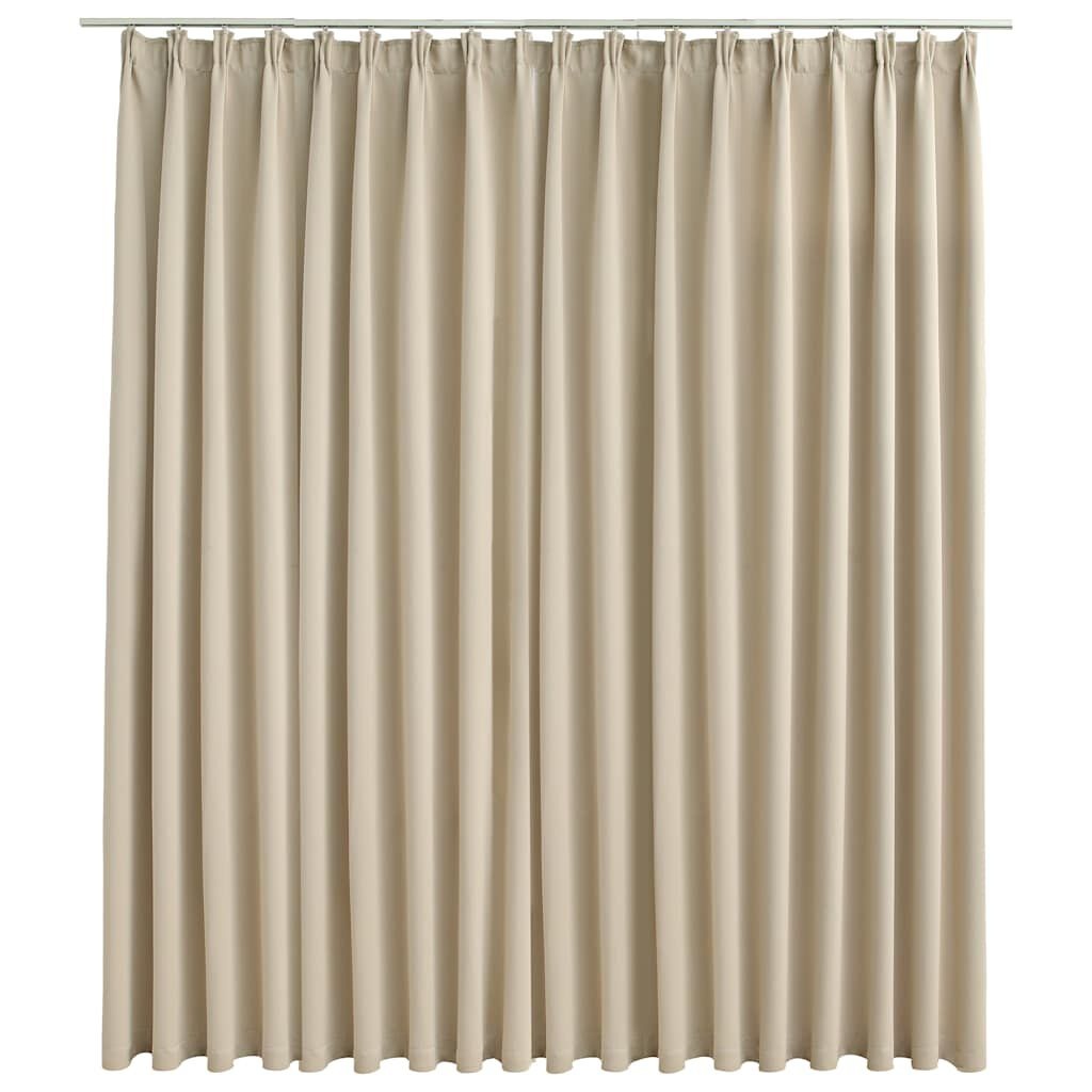 VidaXL Verduisterend Gordijn 290x245 cm Beige - 33% Korting