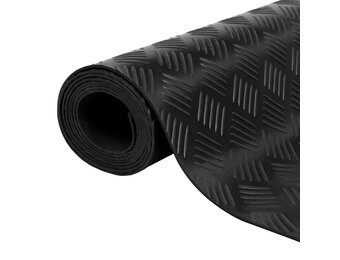 vidaXL Vloermat anti-slip 3 mm 1,5x2 m rubber ruit