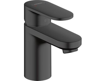 hansgrohe Vernis Blend - Wastafelkraan zonder afvoer, Wastafelmengkraan met uitloop hoogte 71 mm, Badkamerkraan waterbesparend (EcoSmart), mat zwart, 71558670