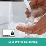 hansgrohe Vernis Blend - Wastafelkraan zonder afvoer, Wastafelmengkraan met uitloop hoogte 71 mm, Badkamerkraan waterbesparend (EcoSmart), mat zwart, 71558670
