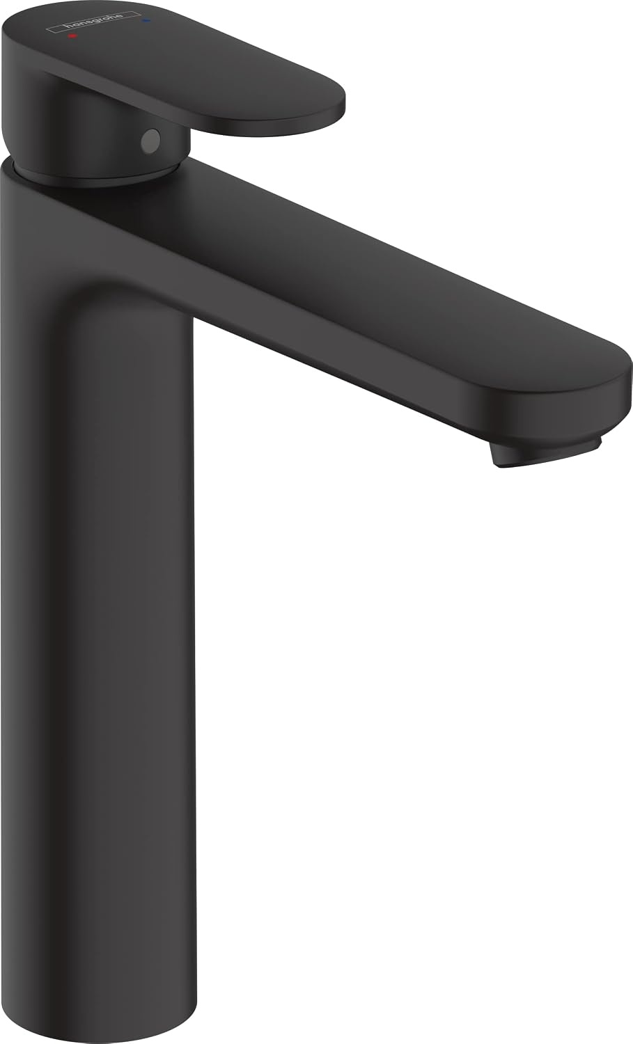 hansgrohe Vernis Blend - Wastafelkraan zonder afvoer, Wastafelmengkraan met uitloop hoogte 71 mm, Badkamerkraan waterbesparend (EcoSmart), mat zwart, 71558670