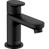 hansgrohe Vernis Blend - Wastafelkraan zonder afvoer, Wastafelmengkraan met uitloop hoogte 71 mm, Badkamerkraan waterbesparend (EcoSmart), mat zwart, 71558670