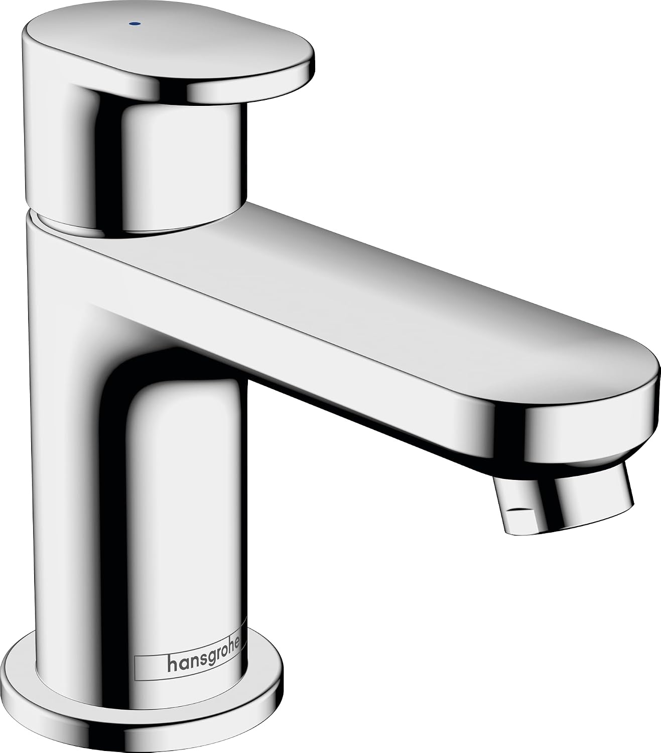 hansgrohe Vernis Blend - Wastafelkraan zonder afvoer, Wastafelmengkraan met uitloop hoogte 71 mm, Badkamerkraan waterbesparend (EcoSmart), mat zwart, 71558670