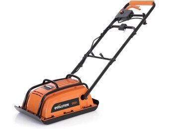 Evolution Power Tools H320-E Hulk Elektroplaatverdichter, elektrisch - Ideaal voor het egaliseren van bestrating, kunstgrasvoorbereiding, patio, straatwerk, zand, aarde - 2 jaar garantie, 230V