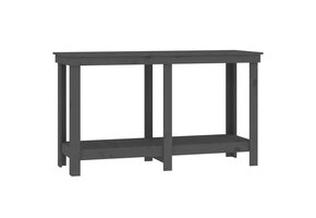 vidaXL Werkbank Massief Grenenhout Grijs 140x50x80 cm - 54% Korting