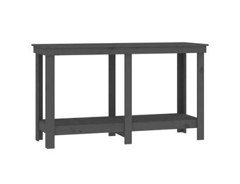 vidaXL Werkbank 140x50x80 cm massief grenenhout grijs