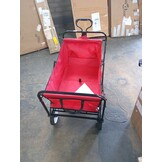 Bolderkar - opvouwbaar - 90x54x63 cm - tot 90 kg - rood