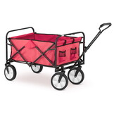 Bolderkar - opvouwbaar - 90x54x63 cm - tot 90 kg - rood