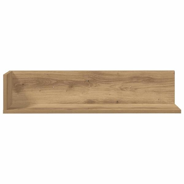 vidaXL Wandschappen 2 st 75x16,5x16,5 bewerkt hout artisanaal eiken