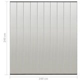 VidaXL Vliegengordijn 10-delig 240x240 cm Zwart - 39% Korting