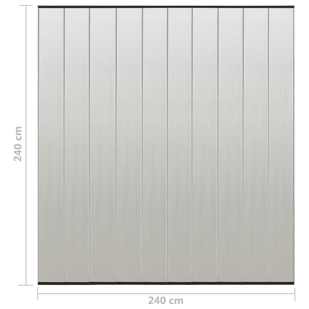VidaXL Vliegengordijn 10-delig 240x240 cm Zwart - 39% Korting